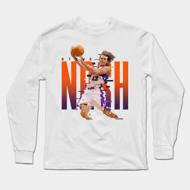 Steve Nash Long Sleeve T-Shirt by Juantamad